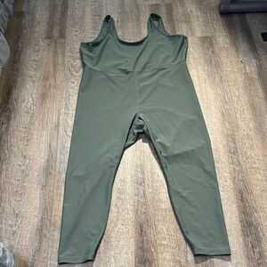 Olive Green Women's Workout Onesie